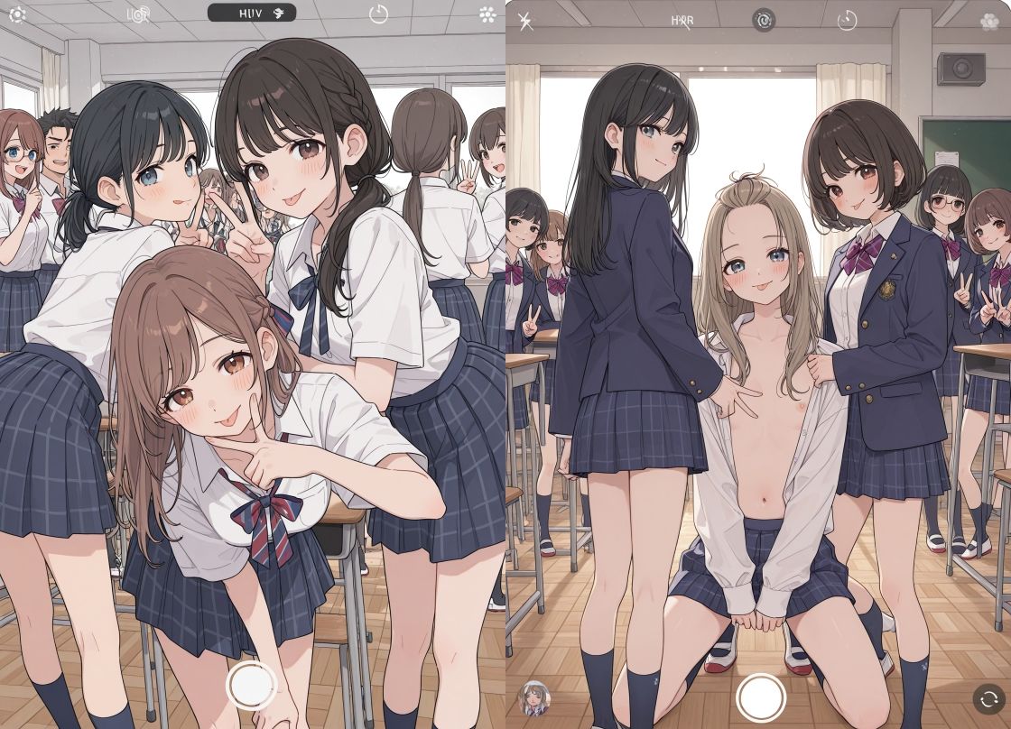 保健体育の課題はえっちな集合写真を撮る事です7