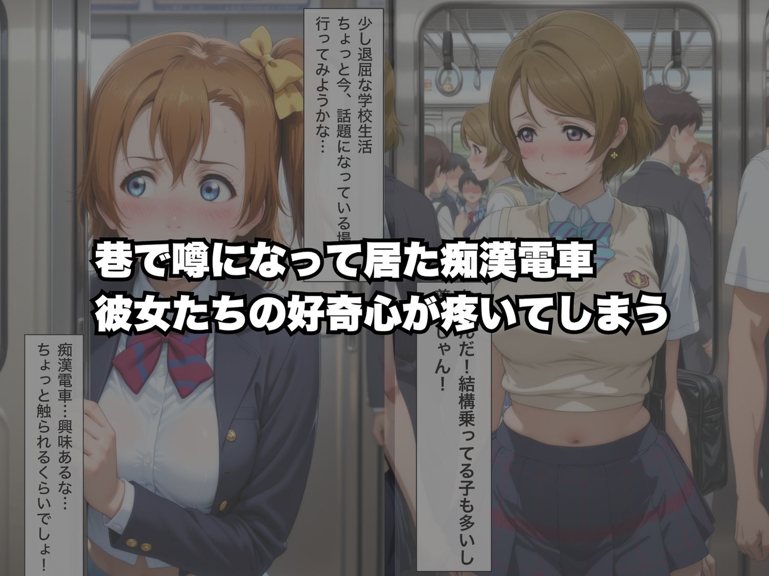 痴●電車でイヤなはずなのにハマってしまう件〜ラブ◯イブ！編〜 画像1