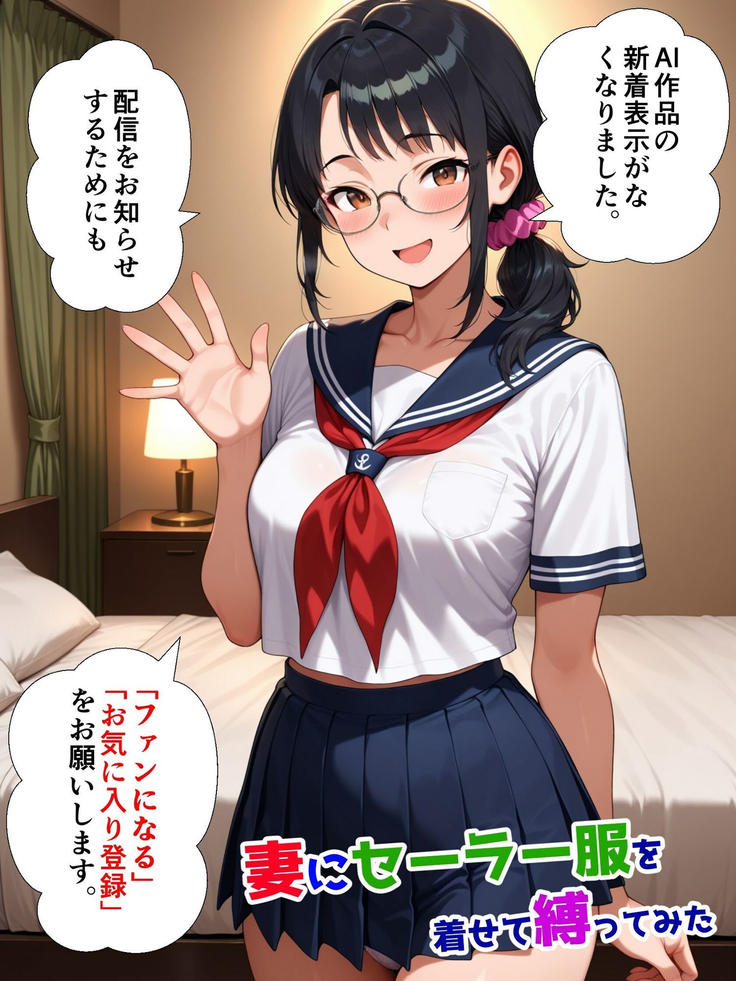 妻にセーラー服を着せて縛ってみた サンプル10