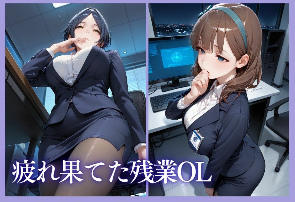 【エロ漫画】深夜残業OL 〜我慢の限界を迎えた同僚にオフィスで犯●れ、事後即2回戦中出しされるまでVol.44
