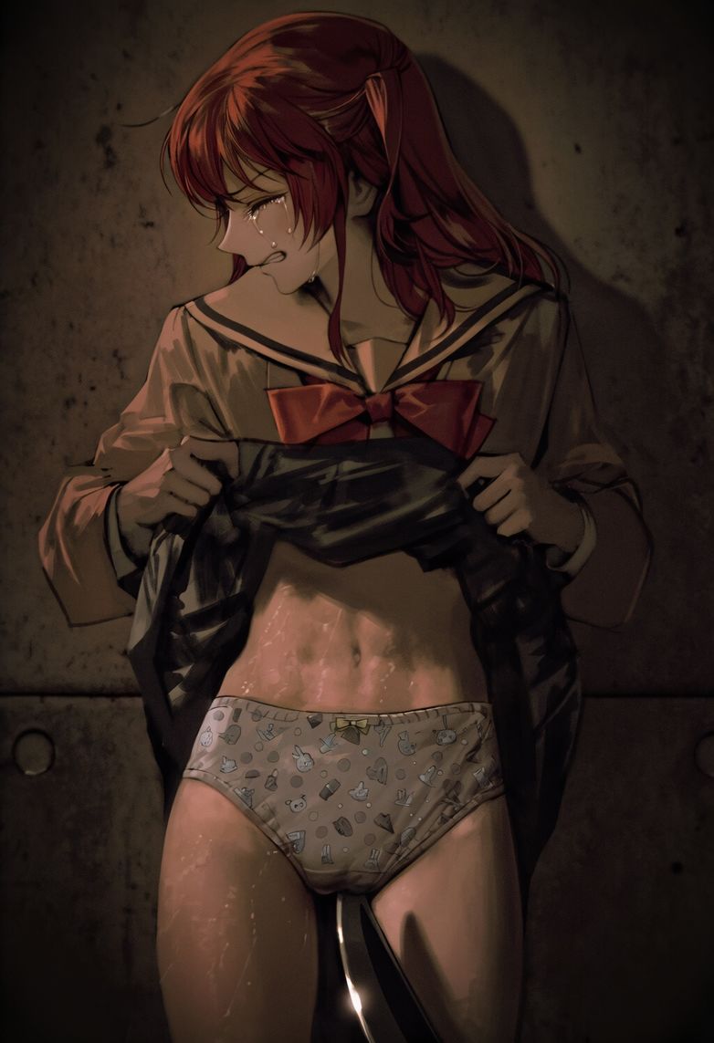 ●●ちゃんはナイフで脅されておぱんちゅを見せる 画像6