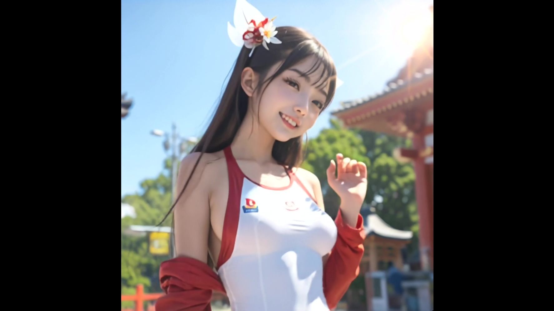 【動画版】競泳水着の彼女【1月】【AIグラビア】 サンプル2