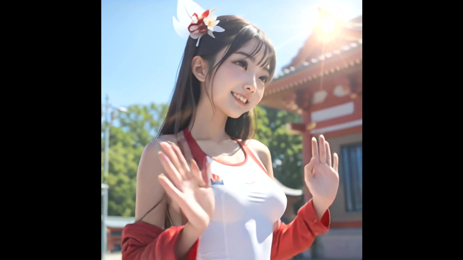 【動画版】競泳水着の彼女【1月】【AIグラビア】 サンプル3