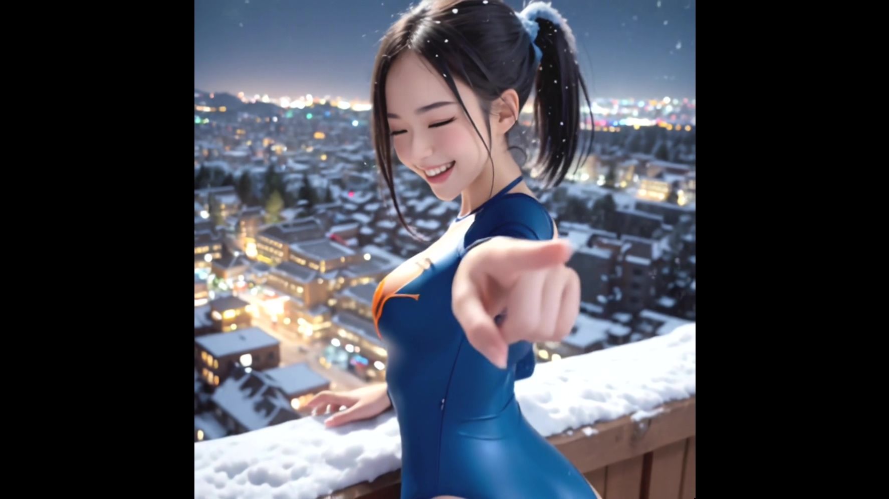 【動画版】競泳水着の彼女【1月】【AIグラビア】 サンプル9