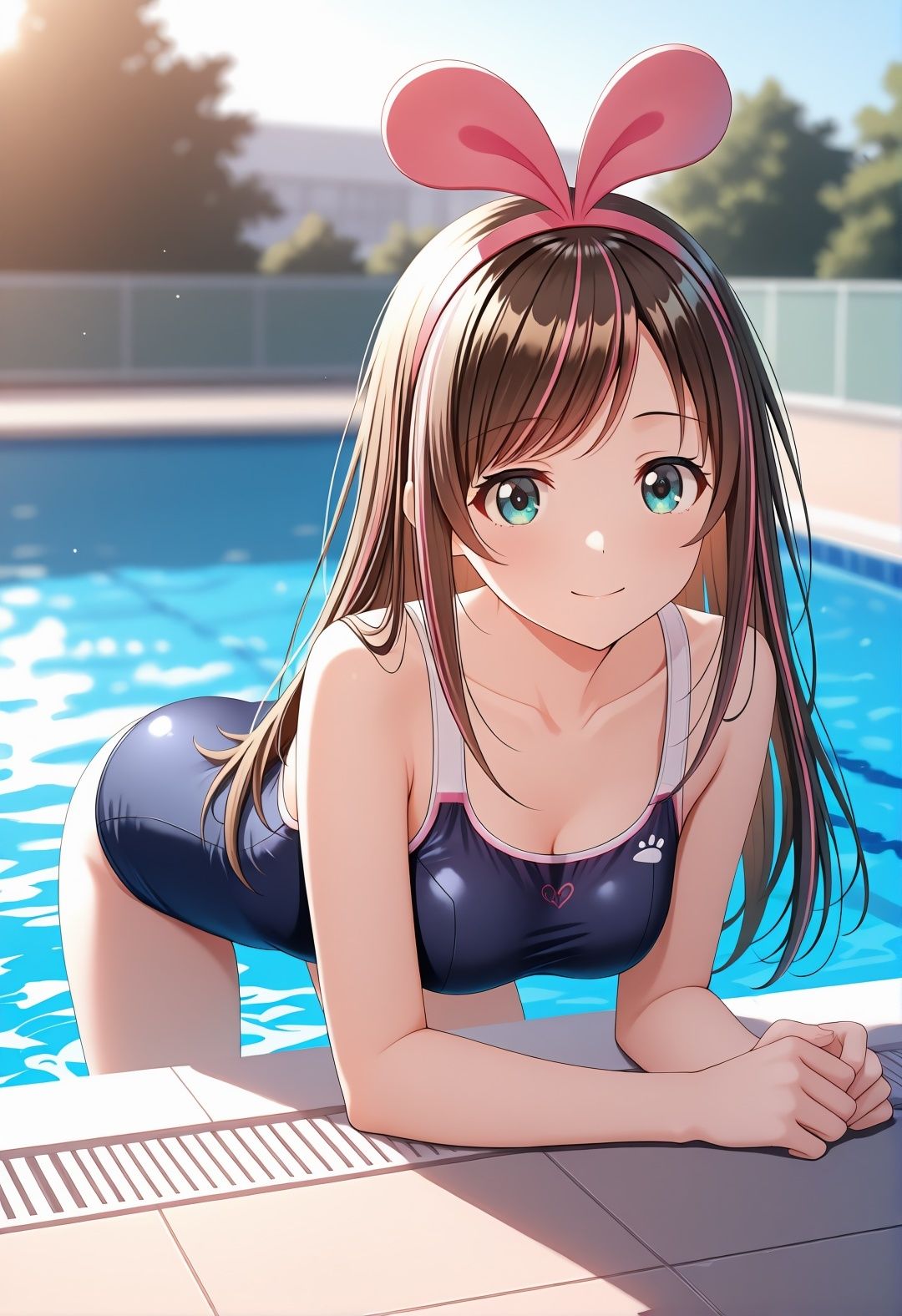 キズ〇アイVTuberパロディ 学校で眼鏡越し全裸！バニー耳制服少女が犯●れまくる498枚CG集5
