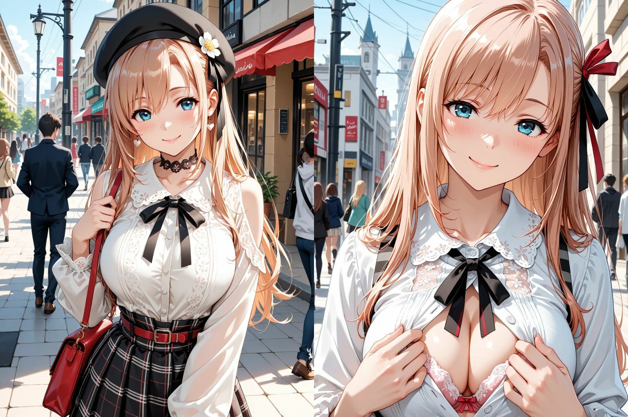 見せたガール優菜との限界！露出デート（はーと）1