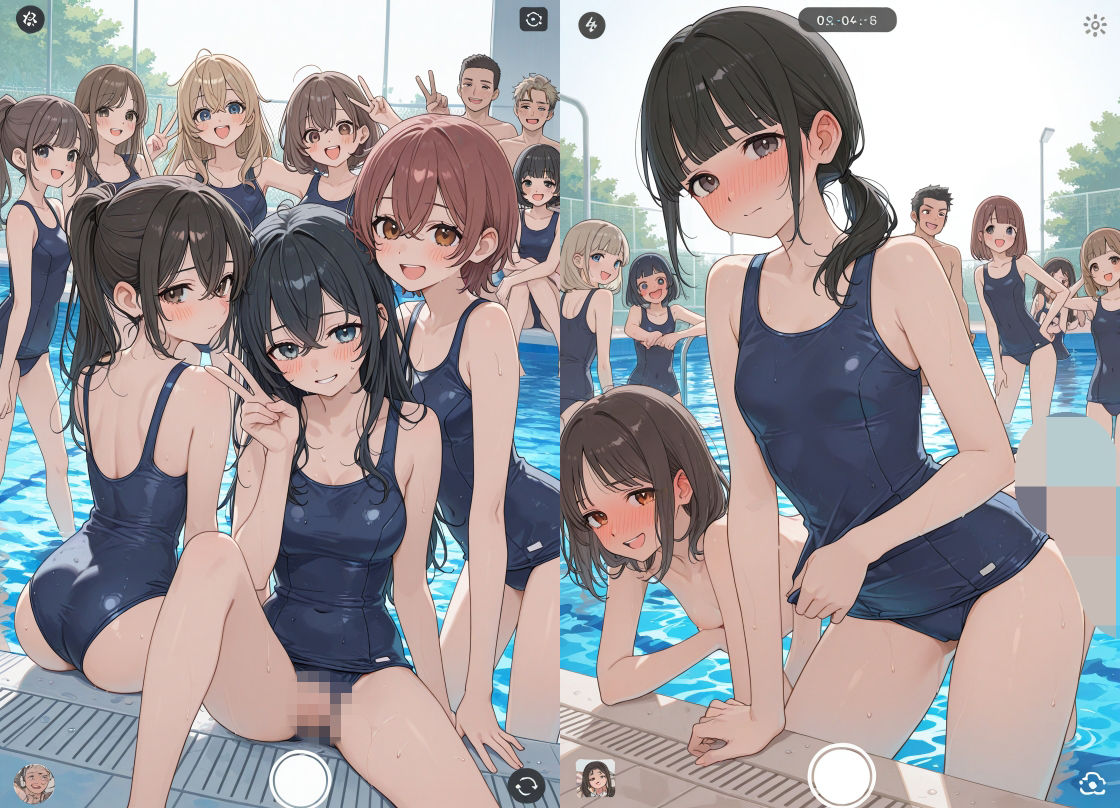 スク水・体操着編「保健体育の課題はえっちな集合写真を撮る事です」3