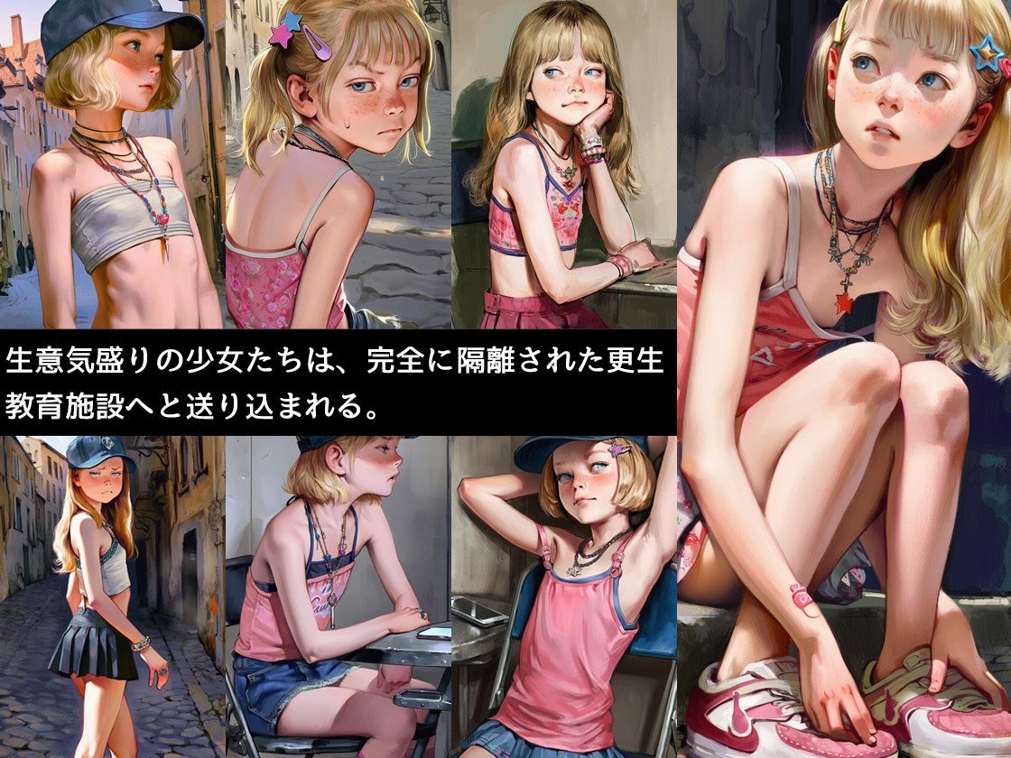 メス●キ更生施設変態中年男の歪んだ性欲に敗北する処女の東欧少女たち【500枚】1