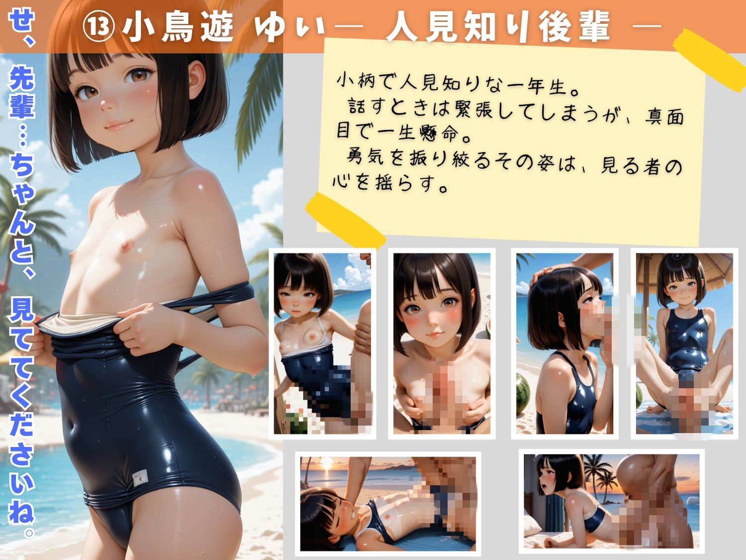 つるぺた海水浴場 〜夏の海で堕ちる補習室の美少女たち〜Vol.2 サンプル画像 4