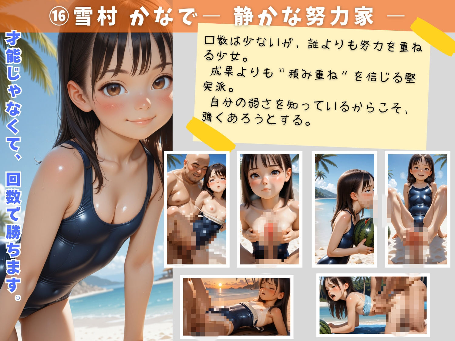 つるぺた海水浴場 〜夏の海で堕ちる補習室の美少女たち〜Vol.2 サンプル画像 7