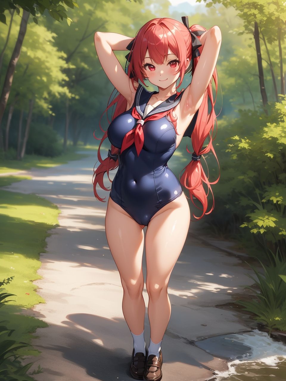 セーラー服が似合う美少女〜AIイラスト集〜 サンプル3