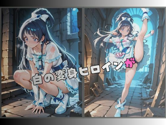 【R-18】拘束された白の変身ヒロイン サンプル1