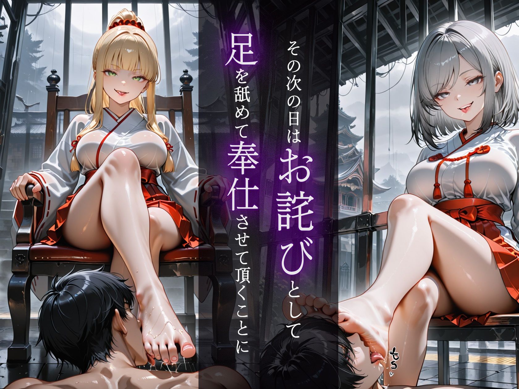 ドSな巫女様の下僕になって搾精されまくる話 サンプル6