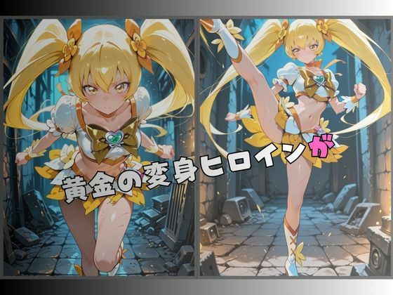【R-18】拘束された黄金の変身ヒロイン サンプル1