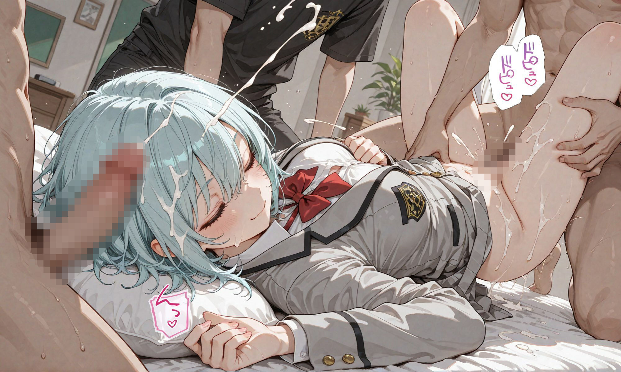 いたずら！一度居眠りすると何故か目が覚めない学園のアイドルを寝ている間に生オナホ化してみた！揉んで、しゃぶらせ、ハメて、ぶっかけて…！ サンプル10