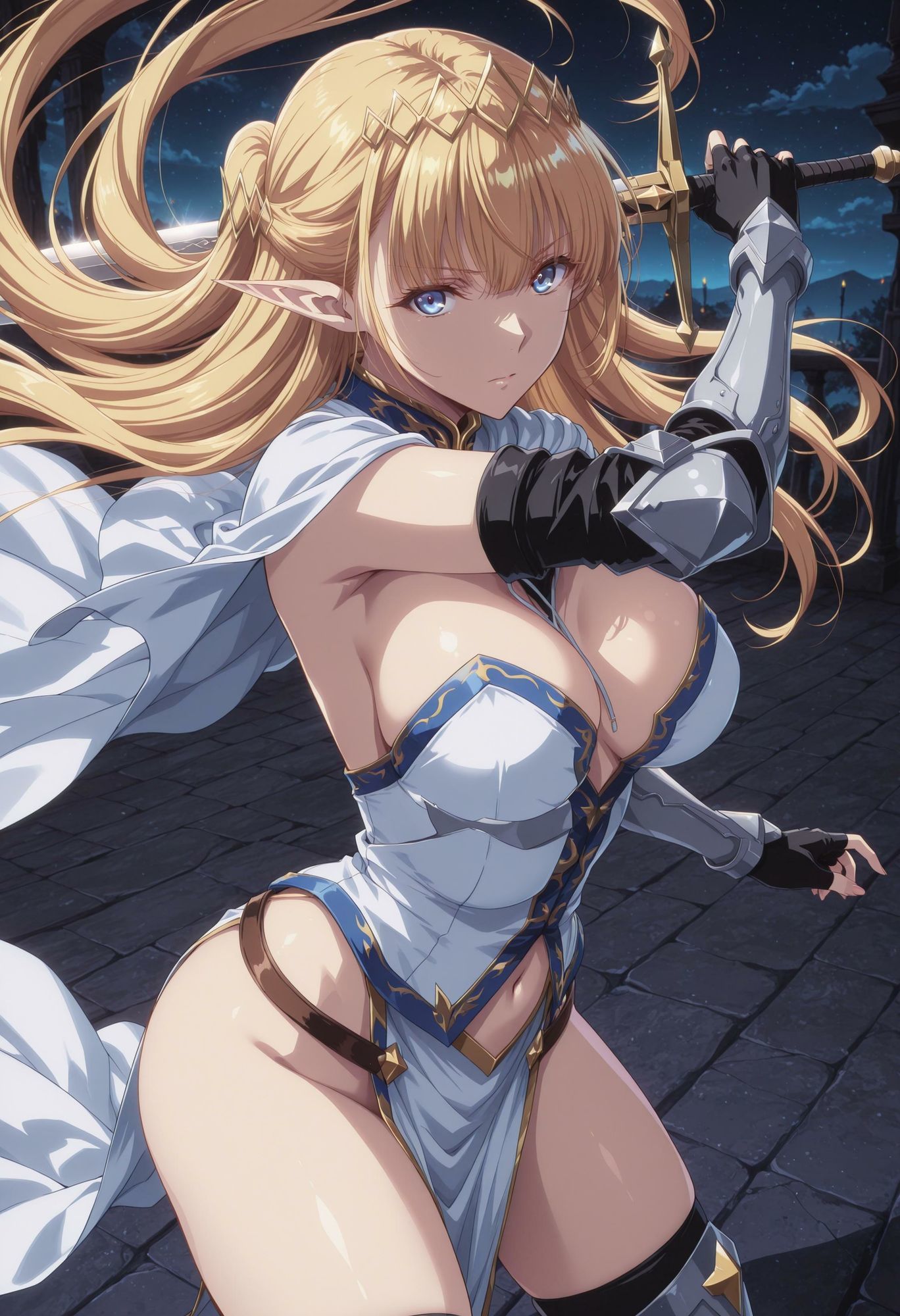 囚われたエルフ騎士