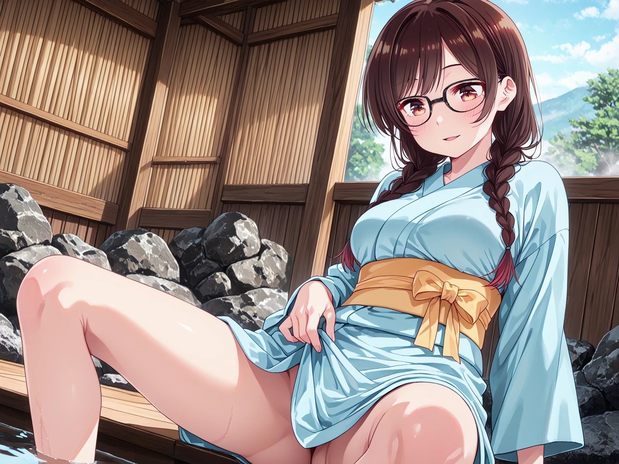 AIイラストCG集 131  彼〇お借りします  一ノ〇千鶴 サンプル1