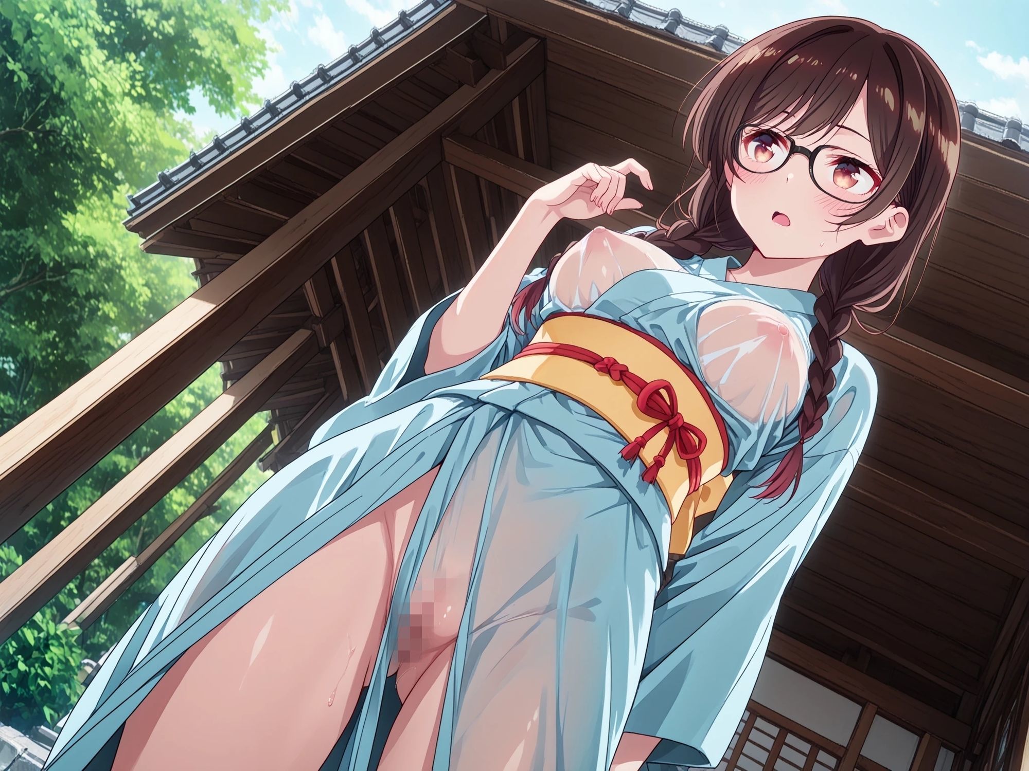 AIイラストCG集 131  彼〇お借りします  一ノ〇千鶴 サンプル5