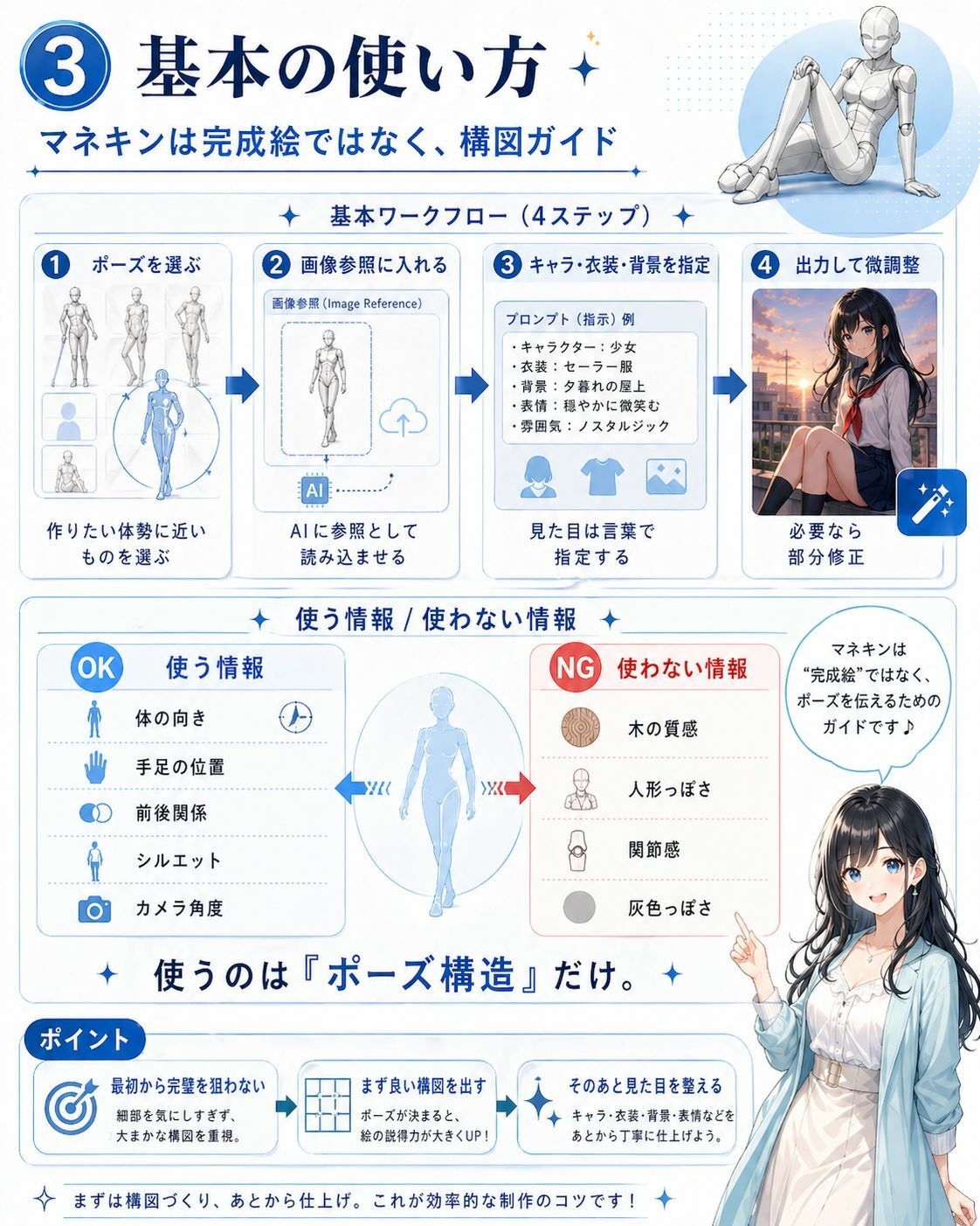 【メガ盛り500枚】意外に使える！？ えちえちポーズ集Vol.2 〜商用OK・モザイク済マネキン線画素材〜 画像7