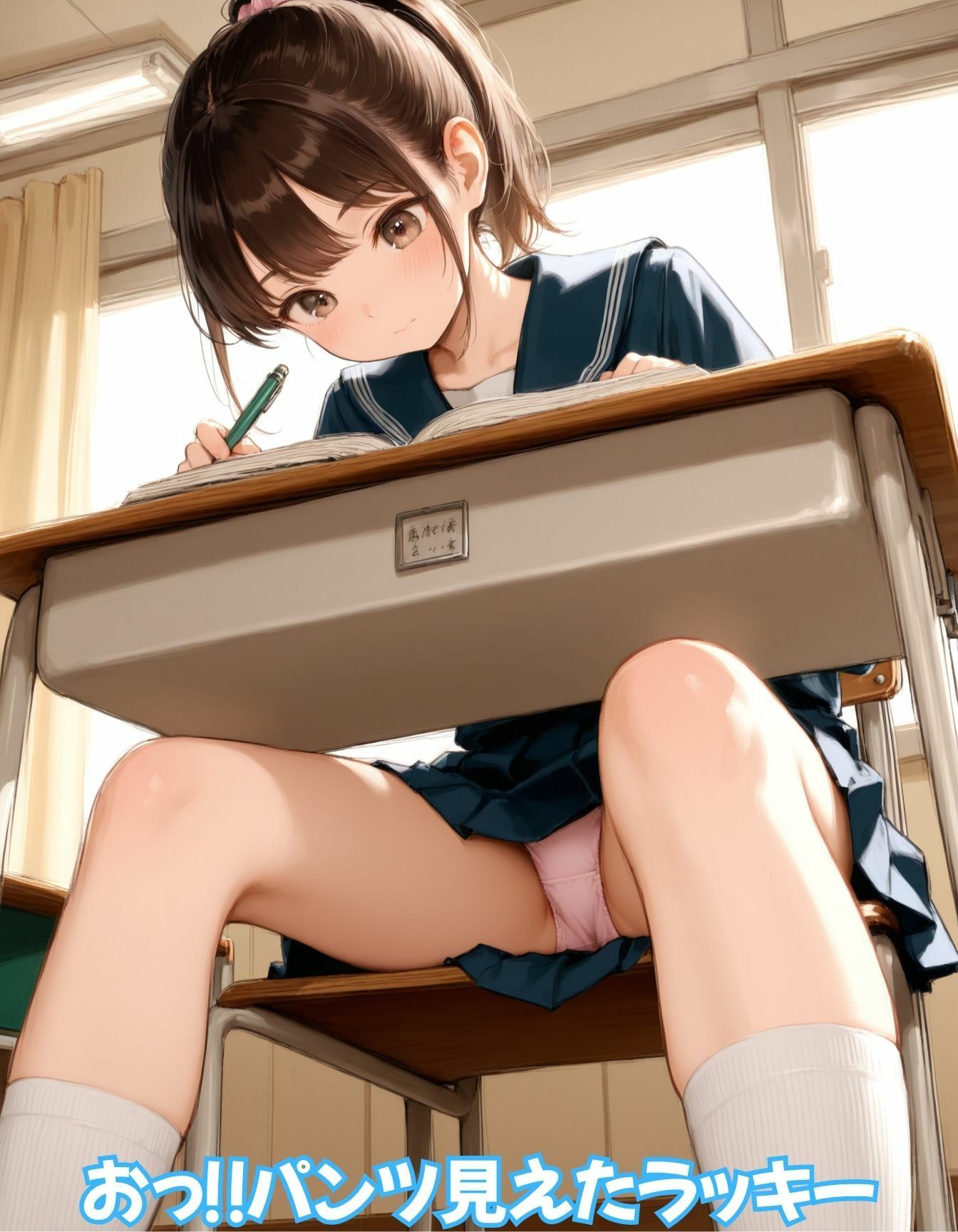 女子校生とのSEXを望んだら授業中に願いが叶った_2
