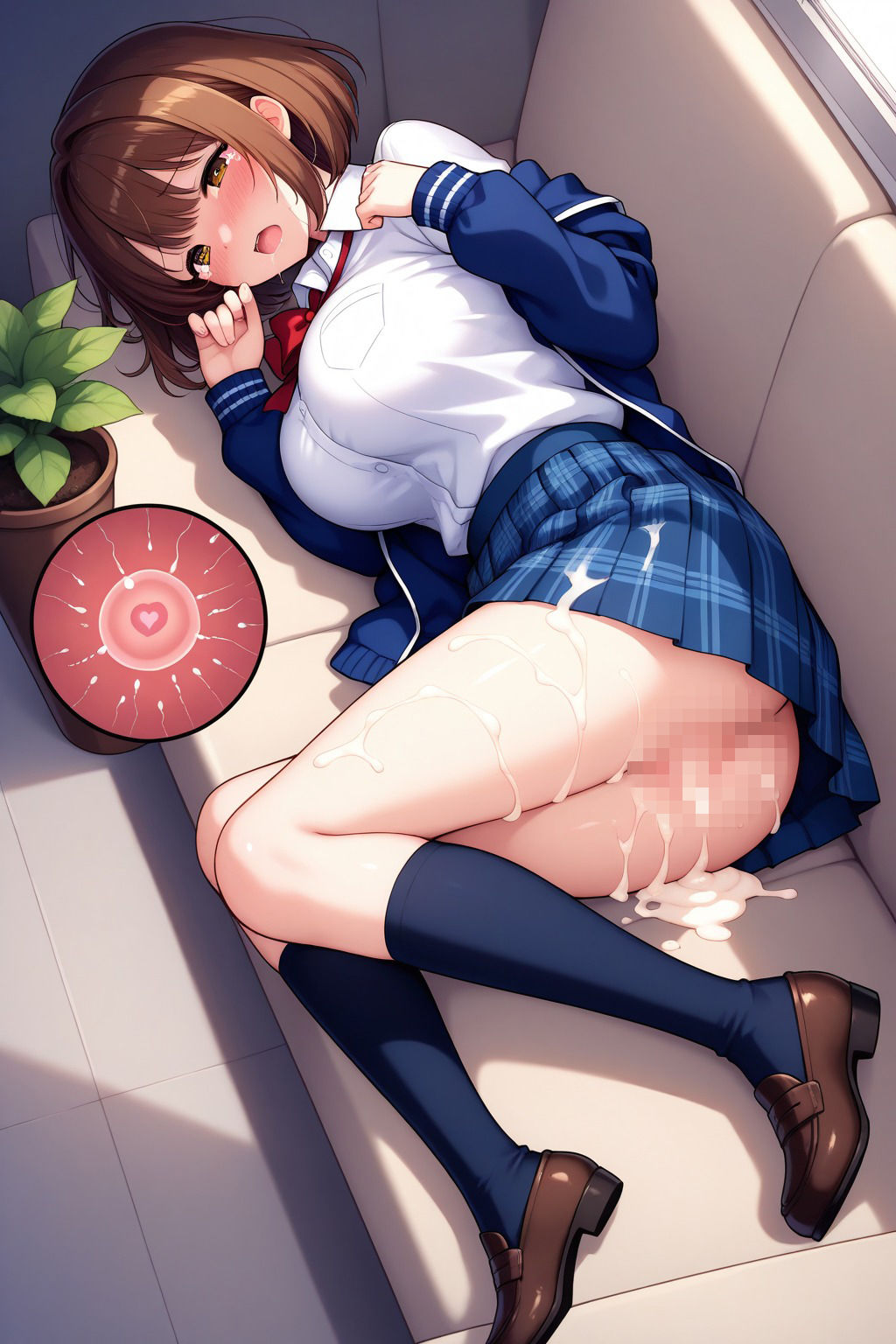 中出しされまくる美女JK 画像9