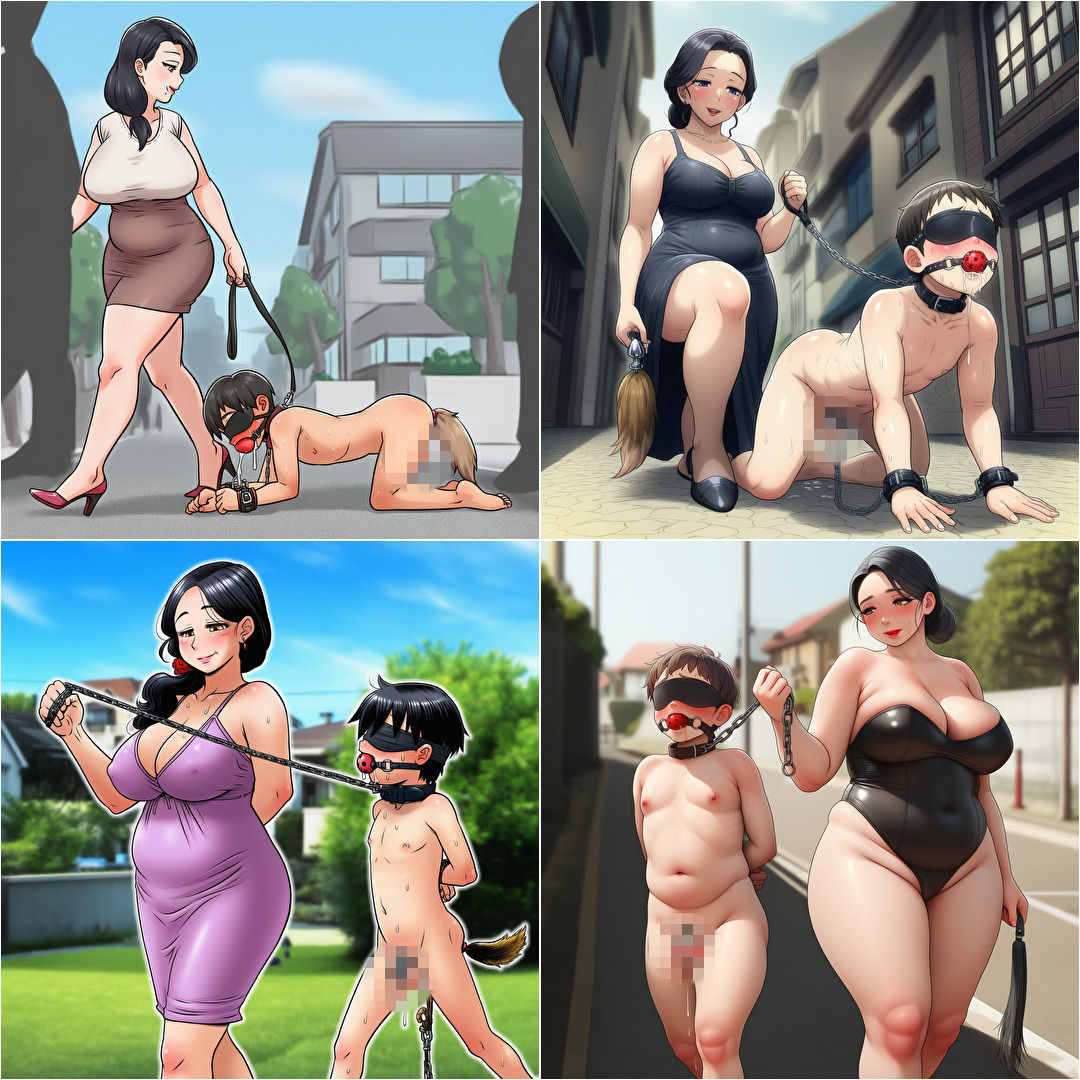 ママショタイラスト集 ペット調教編 164枚 サンプル画像 5