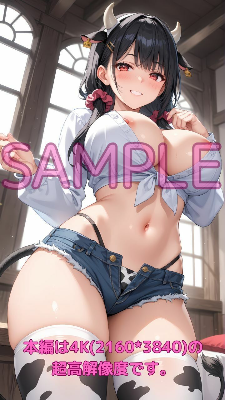 罰ゲームでどすけべビッチ爆乳JKにコスプレ徹底調教ハメまくってやった話〜牛コスで中出し体験！！孕ませミルク牧場〜 画像1