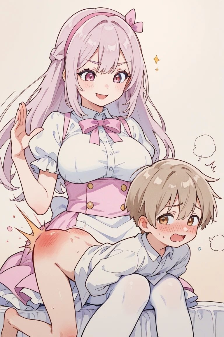 悪い子はお姉さんのお仕置きお尻ぺんぺんでいい子にします！おねショタスパンキングイラスト300枚_10