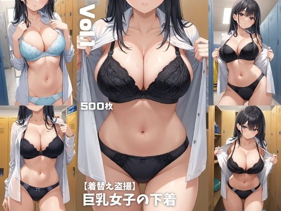 【着替え盗撮】巨乳女子の下着【500枚】