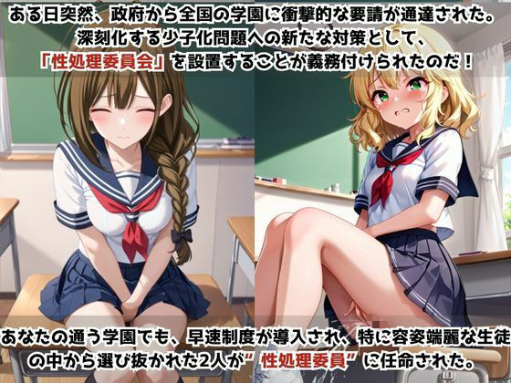 学校の性処理委員に任命されてしまった桑○千雪＆櫻○桃華の日常 画像1
