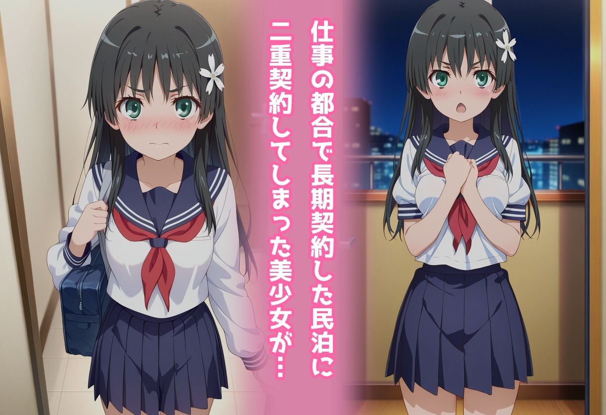 サンプル-民泊トラブル！？…美少女と突然の強●ルームシェア性活 〜佐●涙子編〜 - サンプル画像