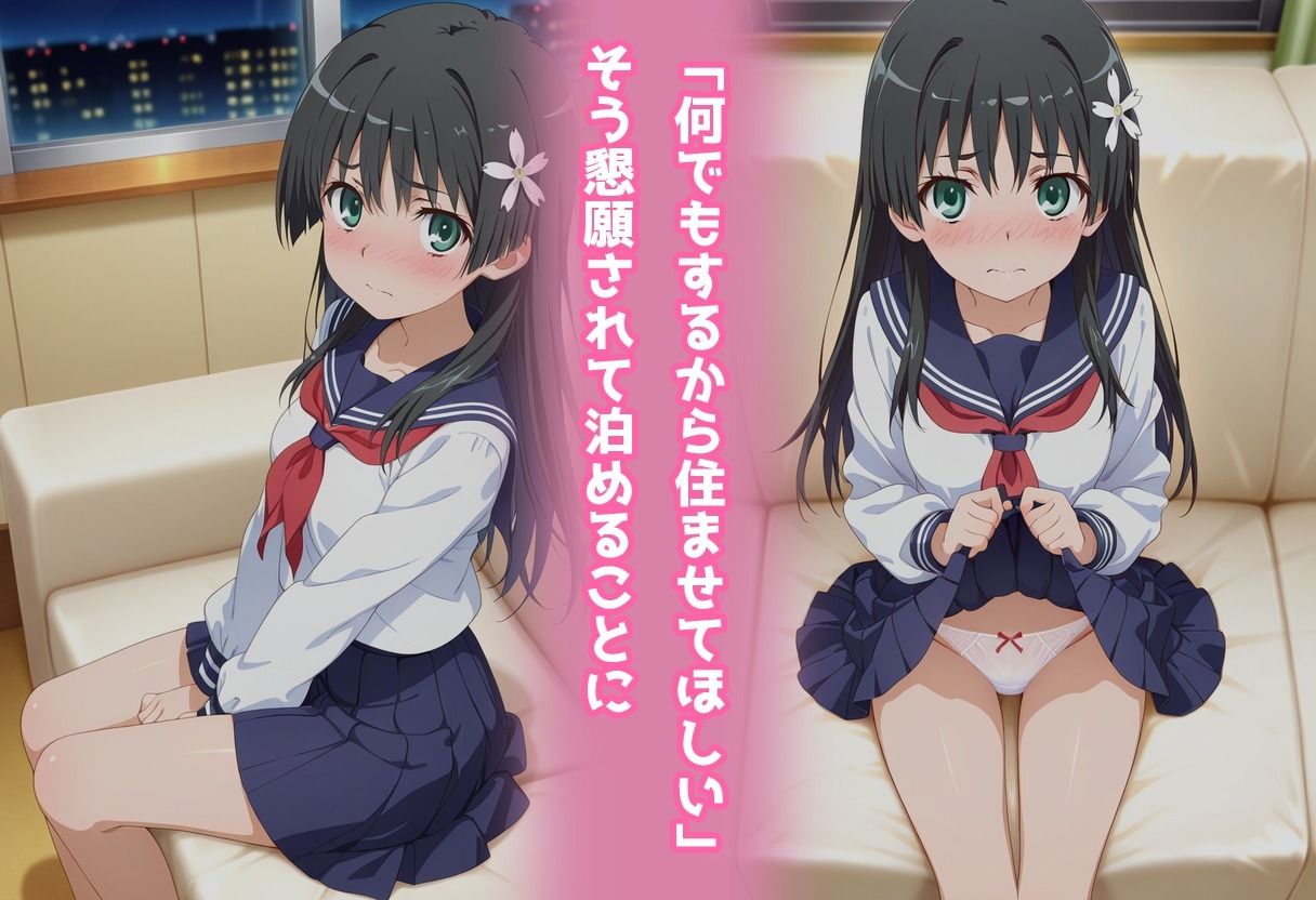 サンプル-民泊トラブル！？…美少女と突然の強●ルームシェア性活 〜佐●涙子編〜 - サンプル画像