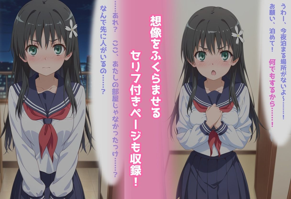 サンプル-民泊トラブル！？…美少女と突然の強●ルームシェア性活 〜佐●涙子編〜 - サンプル画像