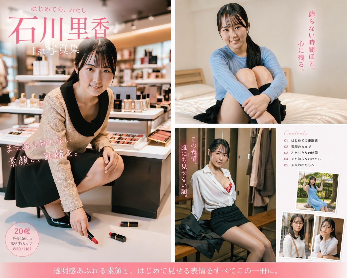 石川里香  1st写真集  はじめての、わたし 画像2