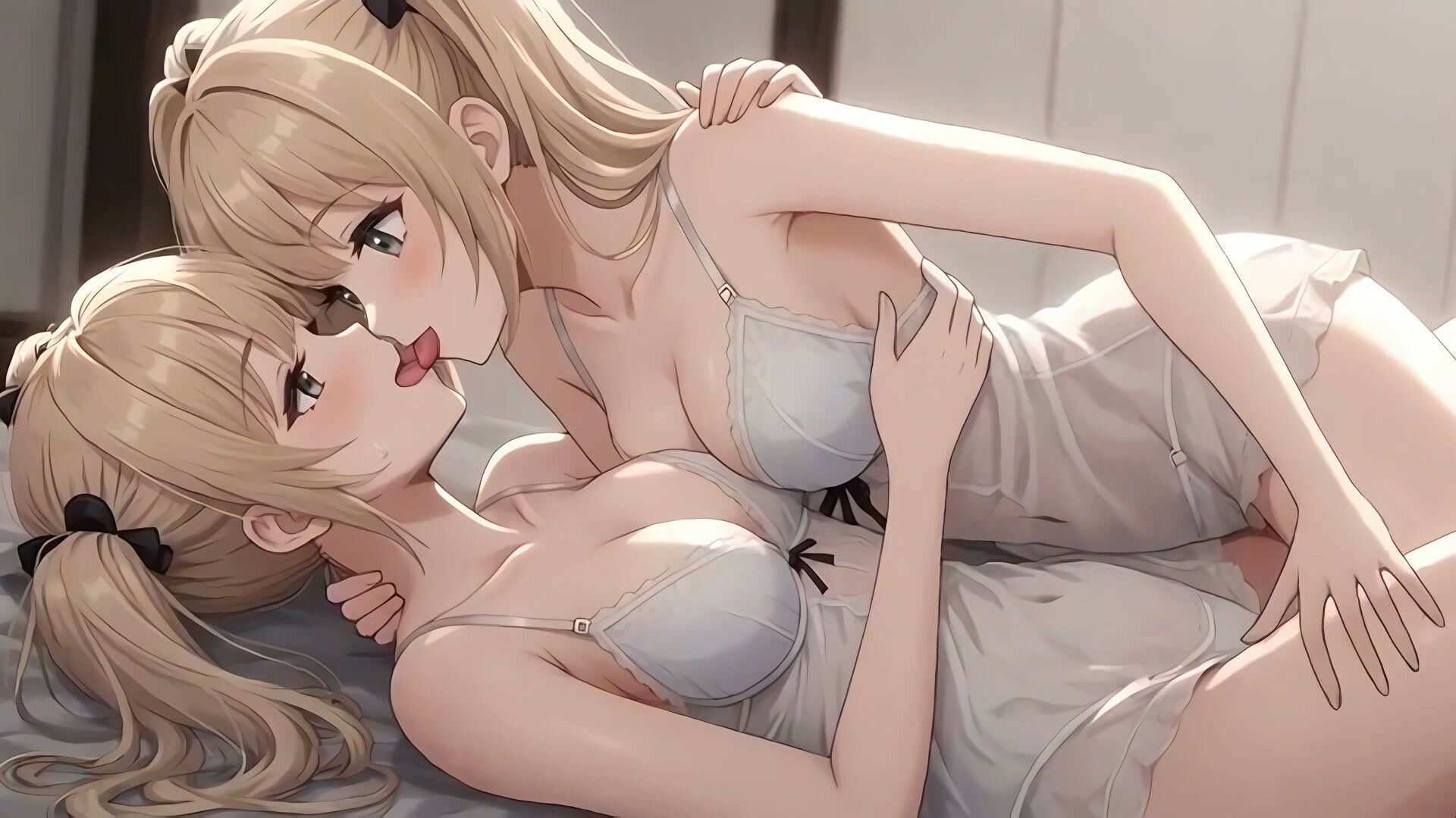 【34分フルボイス】ぺろちゅぱ百合キス大全集〜美少女レズえっち74連発〜【フルモーション】 サンプル 1