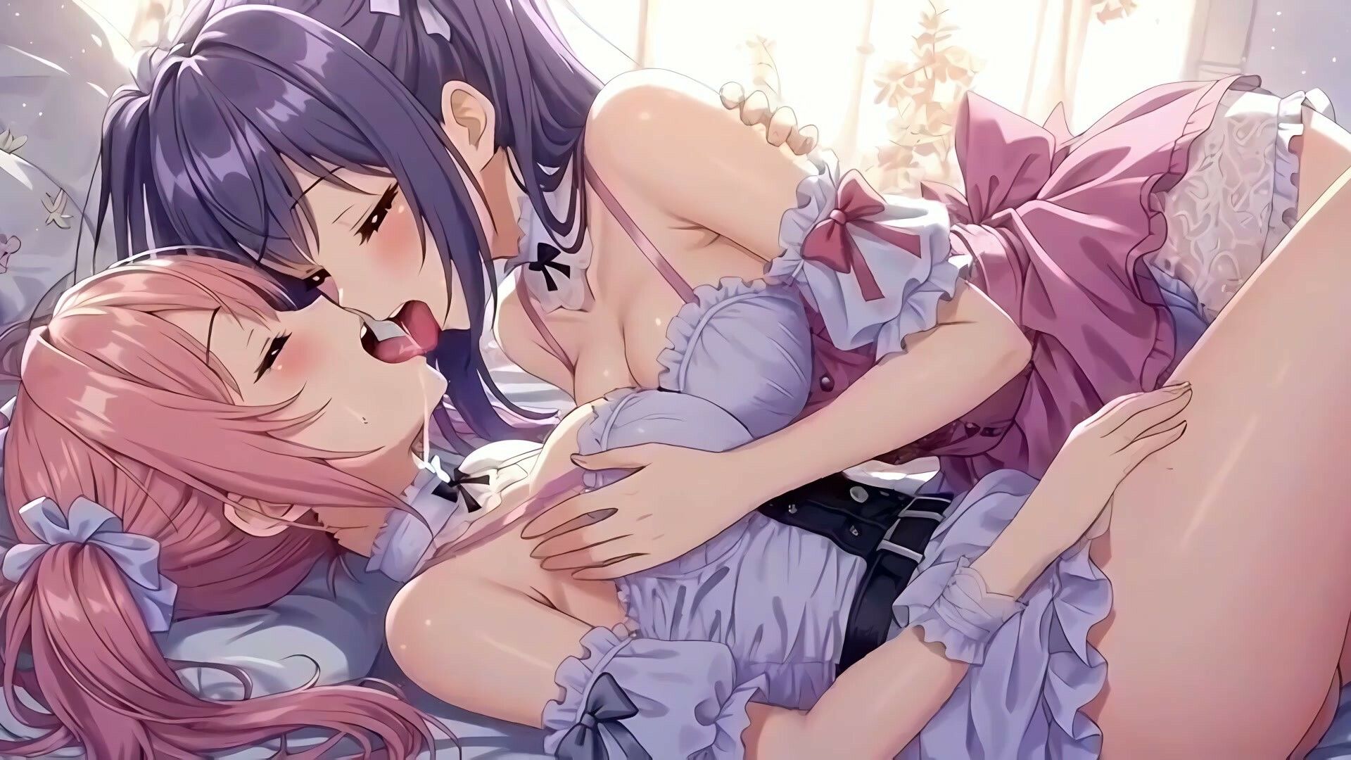 【34分フルボイス】ぺろちゅぱ百合キス大全集〜美少女レズえっち74連発〜【フルモーション】 サンプル 4