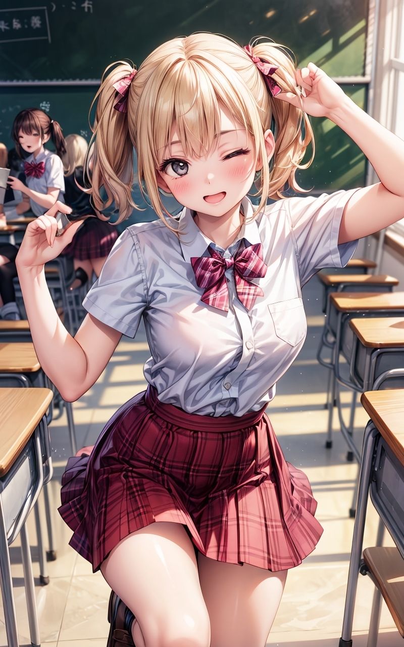 d_763699 AIらぼんぬ イラスト・CG集 制服 グラビア&裏画像画像8