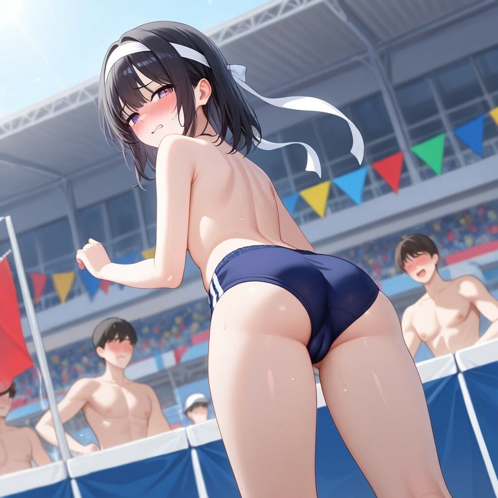 美少女 露出・機械姦 運動会 サンプル画像 3
