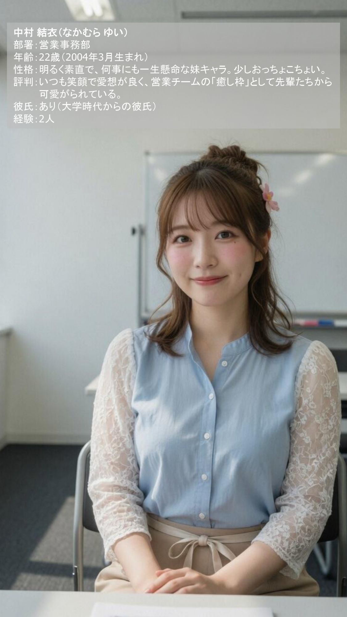 【AI実写】リアルすぎる流出画像集 〜詳細プロフィール付き。普通のOL5人が見せた絶対秘密の姿〜 画像2