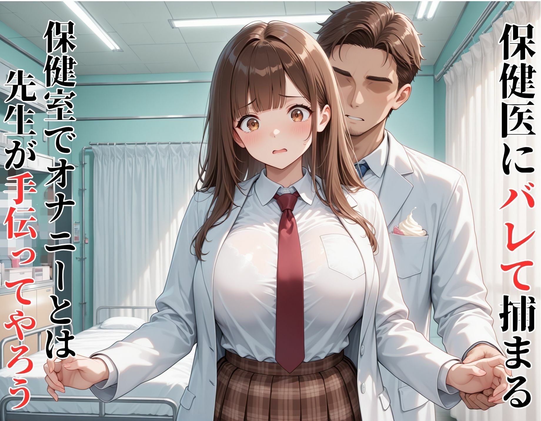 敏感体質な女子校生、保健室オナニーがバレて、保健医にイかされまくり即堕ちする話 画像2