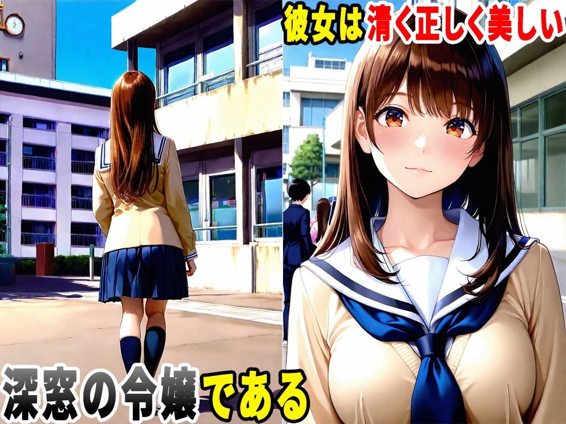 誰もが憧れる学園の深窓の令嬢と、生ハメセックスしまくった話 サンプル3