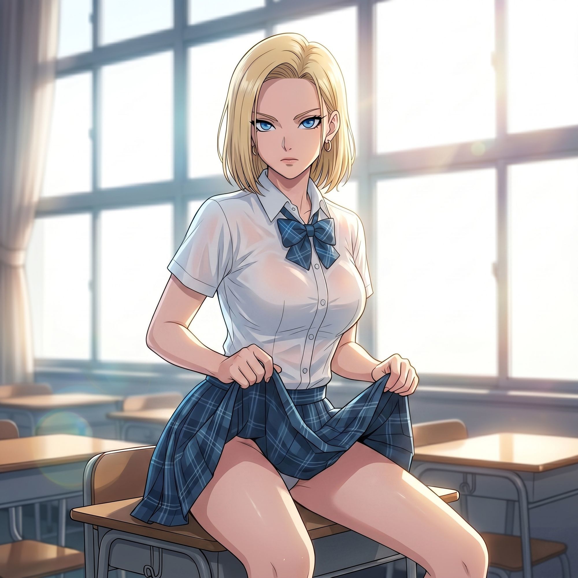 人造人間が水着に着替えたら〜When the android changed into a swimsuit〜 サンプル画像 6