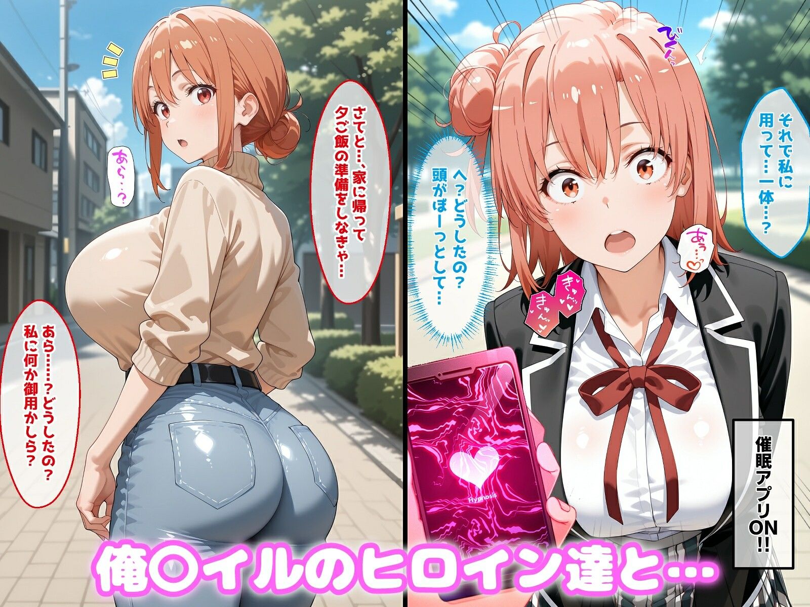 〇眠アプリで妊娠孕ませ  俺〇イルのヒロインたちと膣内射精えっちする話 サンプル1