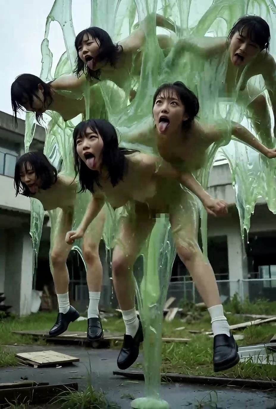 スライムに支配された学園 Vol.3 - 空中絶頂地獄編 サンプル8