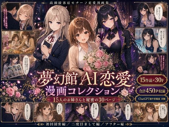 夢幻館AI恋愛漫画コレクション＊ChatGPTの漫画制作ノウハウ付き