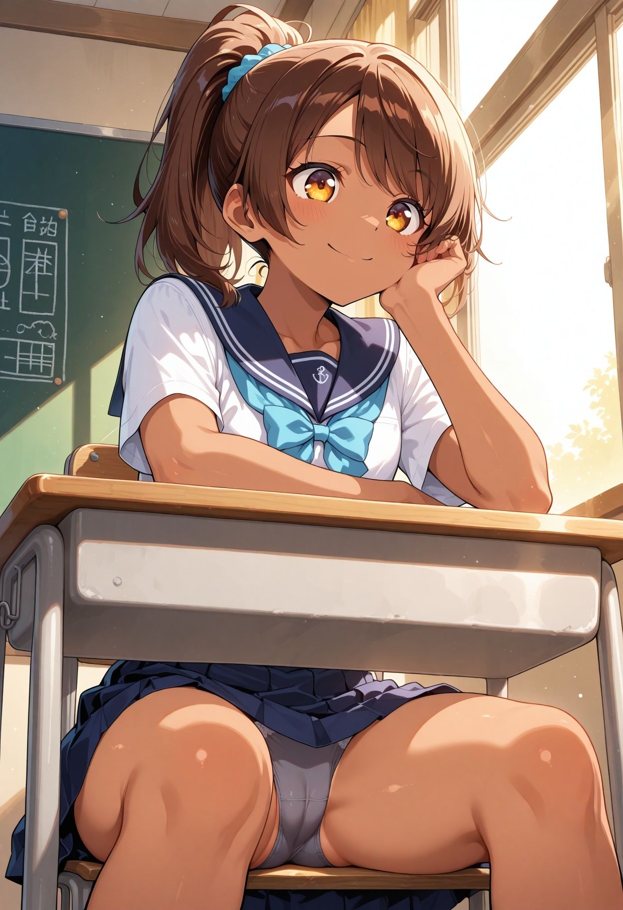 【AI CG集】学校の花園3 〜school collection〜 サンプル2