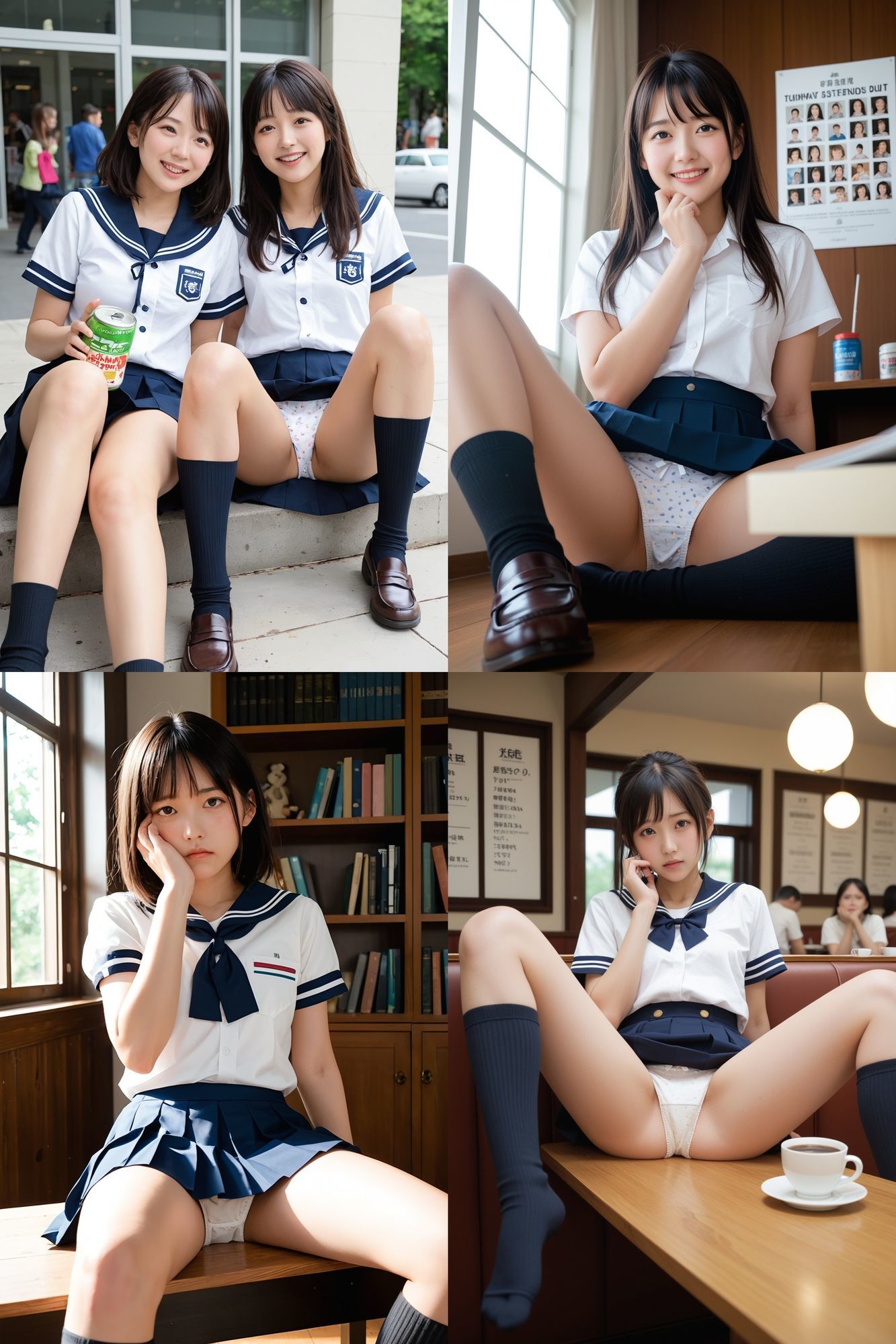 【動画】足癖が悪い地方都市の制服女子全7作品コンプリートBOX(1時間38分総集編)1