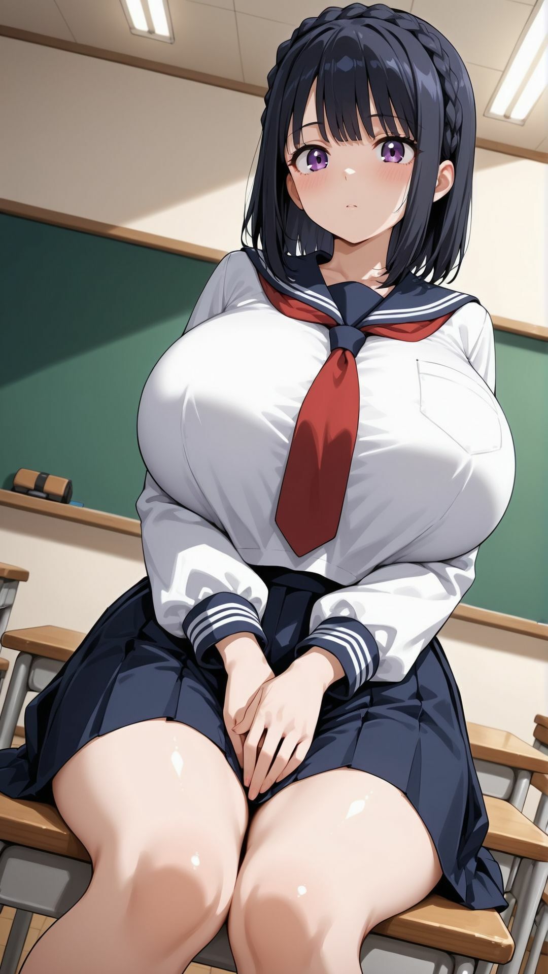 種付け調教-黒髪JK教室でイキ狂い編- サンプル7