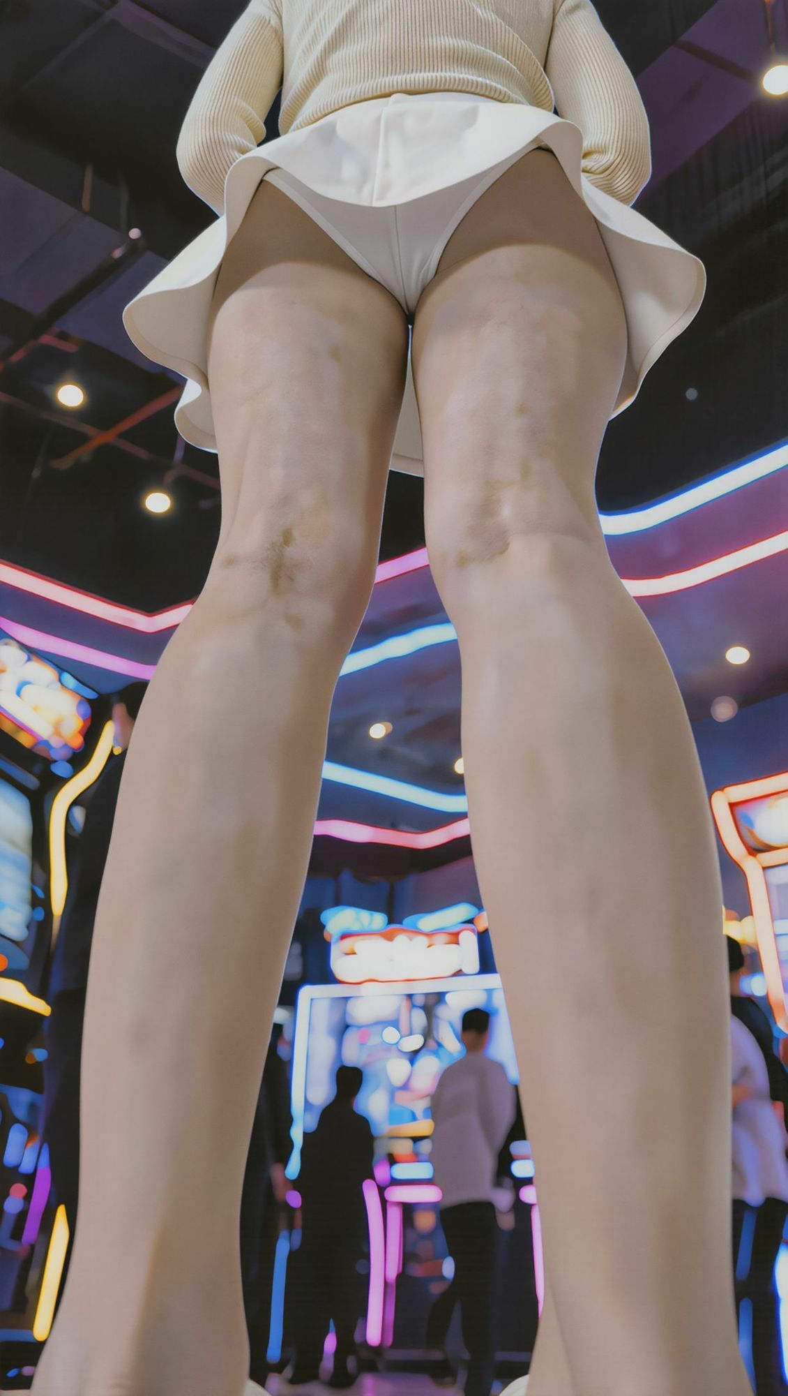 【AI生成作品part1】 私服の超ミニスカートの美少女とお姉さん 画像7
