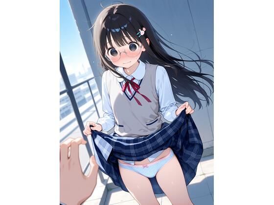 学校の屋上でおしっこが我慢できない眼鏡女子【前編】_1